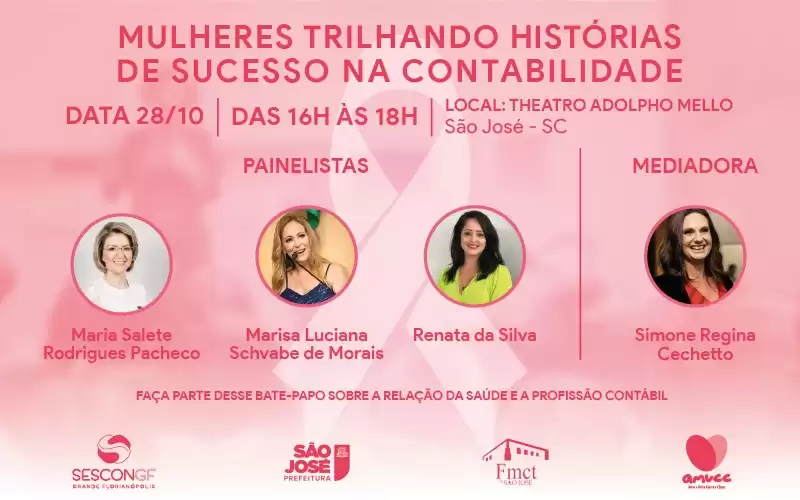 SESCON GF promove painel “Mulheres trilhando histórias de sucesso na contabilidade”