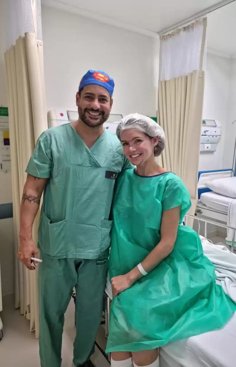 Thalita Zampirolli se recupera de cirurgias em Santa Catarina