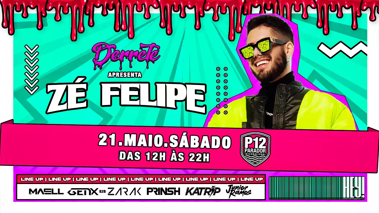 Zé Felipe faz show no P12 neste sábado, 21 de maio