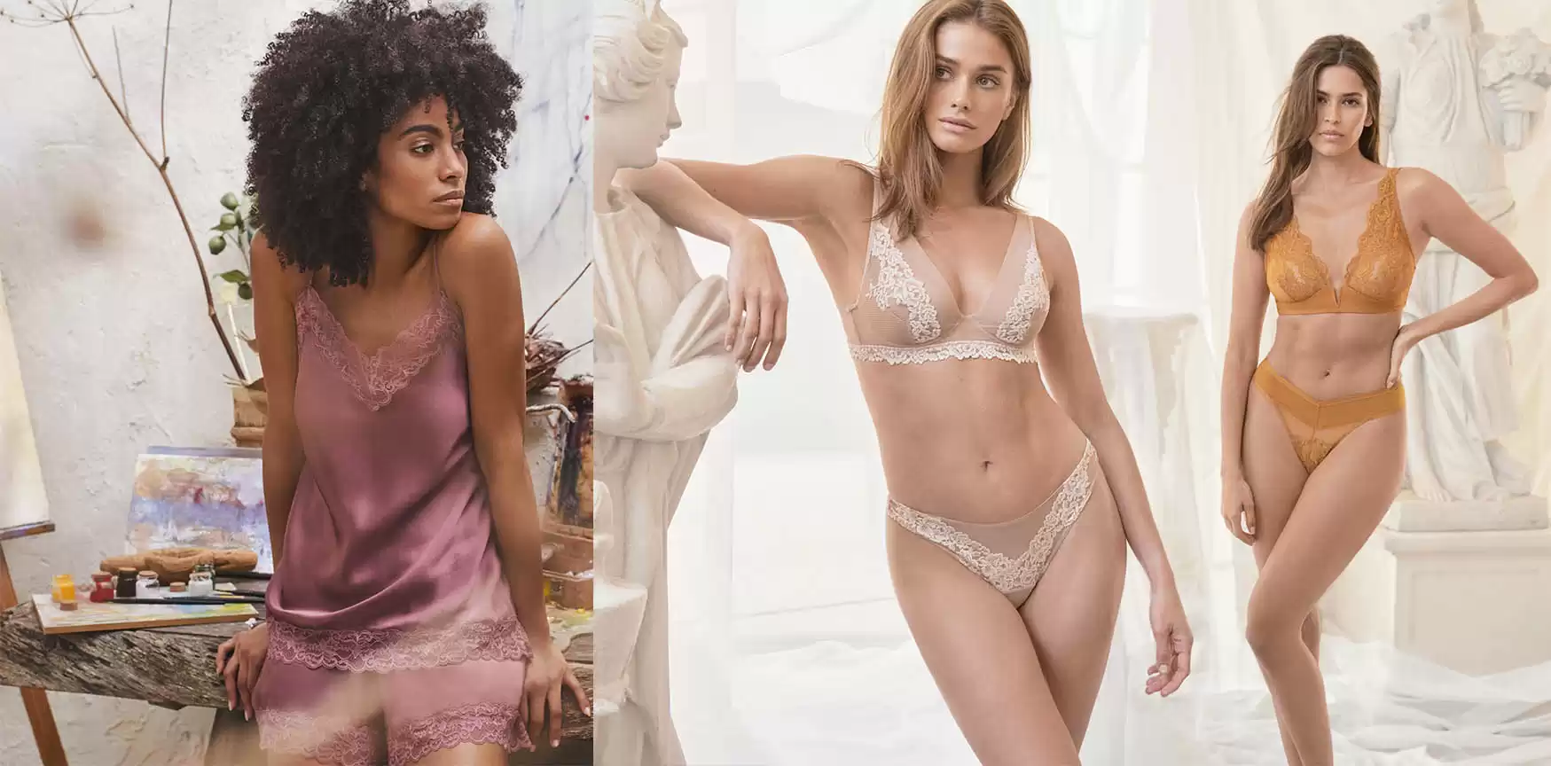 Coleção Outono Inverno 22 da Intimissimi celebra a arte da lingerie italiana