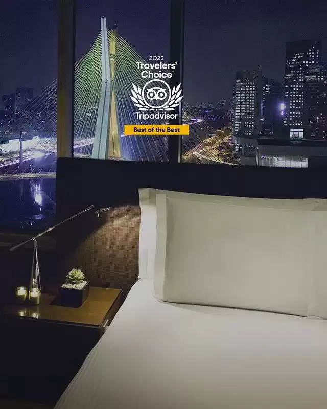 Grand Hyatt São Paulo conquista o prêmio Travellers' Choice concedido pelo TripAdvisor