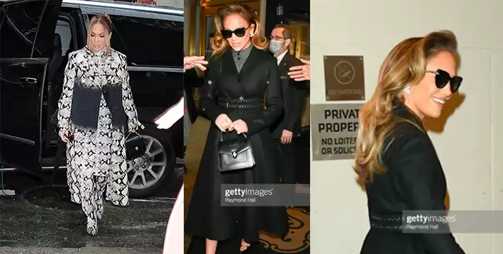Jennifer Lopez brilha com bolsa Serpenti e óculos escuros da BVLGARI