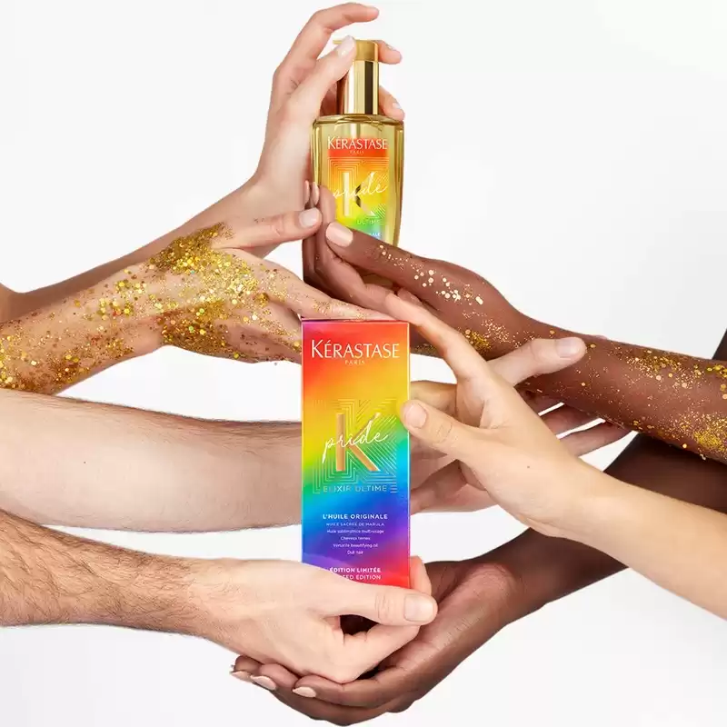 Kérastase celebra o Mês do Orgulho LGBTQIAP+ com edição especial do icônico óleo Elixir Ultime L’Huile Originale