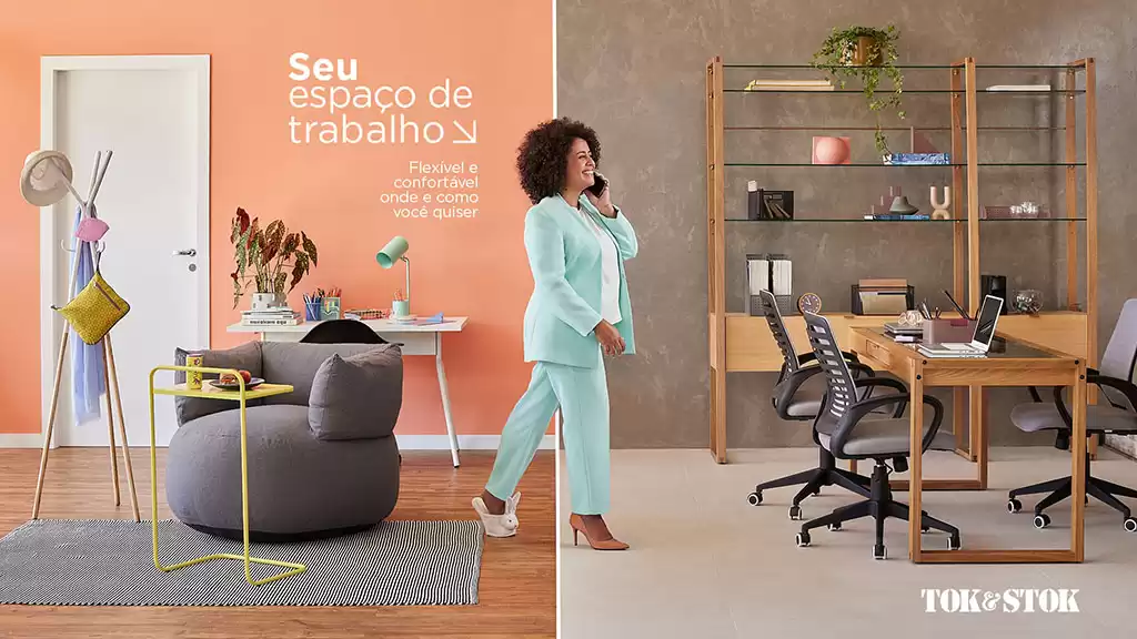  Tok&Stok apresenta espaços de trabalho mais flexíveis e funcionais