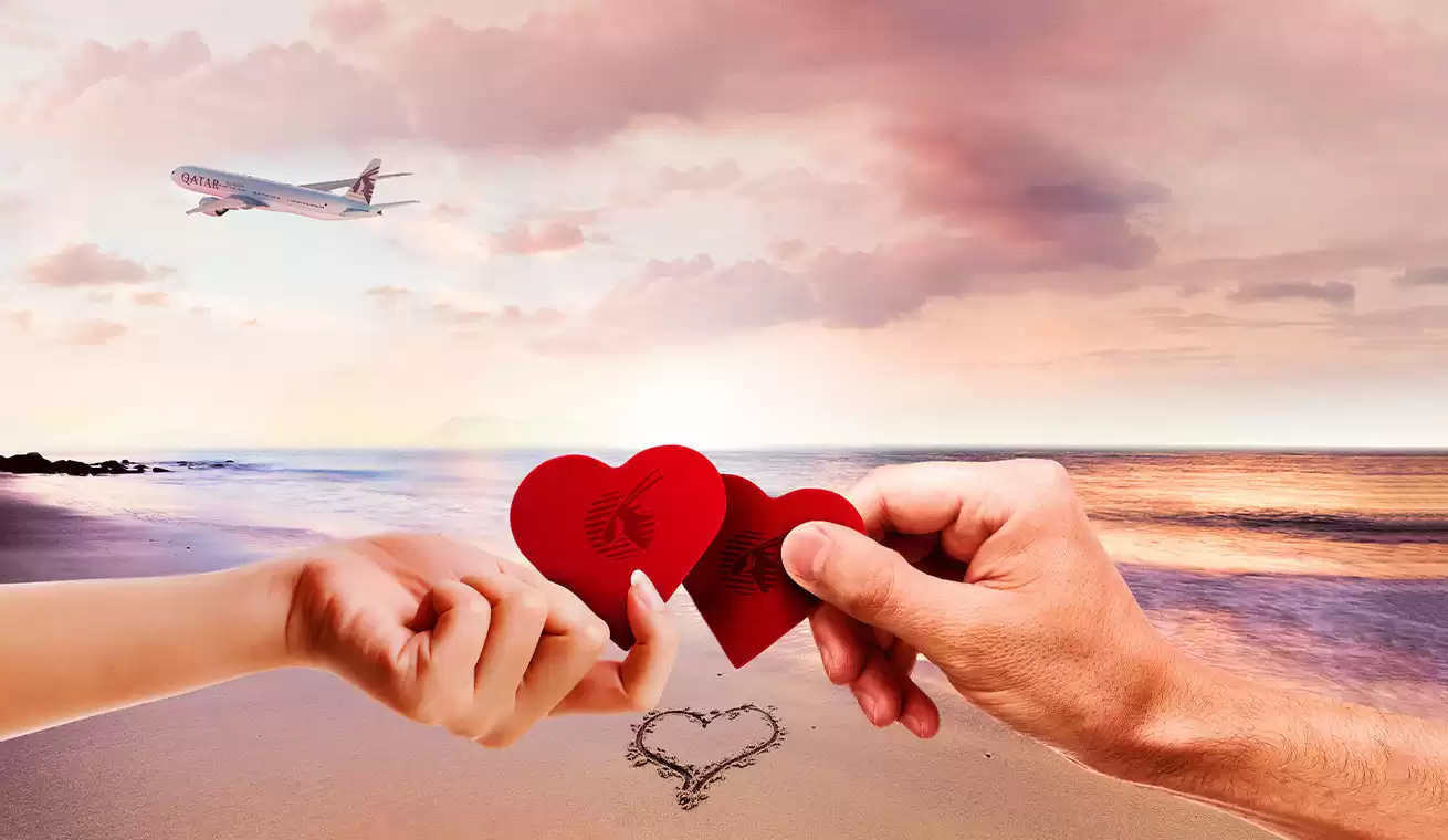Valentine's Day: Qatar Airways lança campanha e brasileiros também podem aproveitar